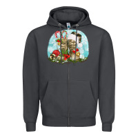 Smoke army boots christmas Zipper Hoodie - texasbilliewilder