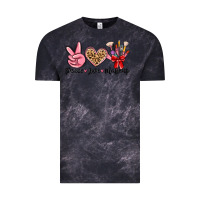 Cloud Black peace love makeup Vintage Tee - MaliasSmallBusiness