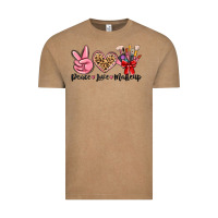 Vintage Coffee peace love makeup Vintage Tee - MaliasSmallBusiness