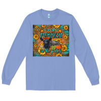 Colony Blue Fall Cutest Pumpkin In The Patch Cute Cow Tumbler Long Sleeve Tee - LillyAllenDesigns