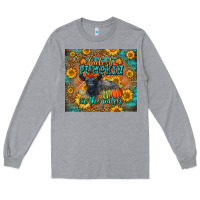 Heather Grey Fall Cutest Pumpkin In The Patch Cute Cow Tumbler Long Sleeve Tee - LillyAllenDesigns