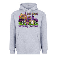 Heather Grey Parading with my gnomies Heavyweight Hoodie - HowdyJamesFarm