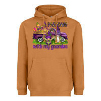 Meerkat Parading with my gnomies Heavyweight Hoodie - HowdyJamesFarm