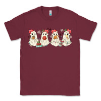 Burgundy pantasmas mexican christmas ghosts Classic Tee - MaliasSmallBusiness