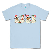 Dusty Blue pantasmas mexican christmas ghosts Classic Tee - MaliasSmallBusiness