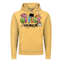 Vintage Mustard office squad Vintage Hoodie - MaliasSmallBusiness