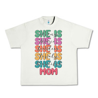 Pistachio she is mom Urban Heavy Tee - JahusDesignShop