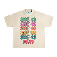 Sandshell she is mom Urban Heavy Tee - JahusDesignShop
