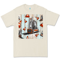 Bone forklift seamless pattern Premium Tee - BundleAndBundleShop