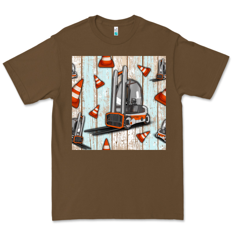 Forklift Seamless Pattern Premium Tee by BundleAndBundleShop | Teevron
