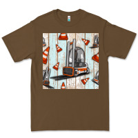 Cacao forklift seamless pattern Premium Tee - BundleAndBundleShop