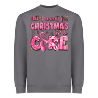 Storm all i want for christmas is a cure breast cancer Heavyweight Sweatshirt - LillyAllenDesigns