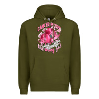Army Green cancer picked the wrong girl Premium Hoodie - CowGirlArtShop