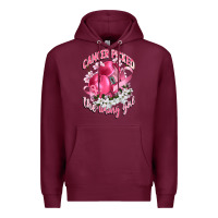 Burgundy cancer picked the wrong girl Premium Hoodie - CowGirlArtShop