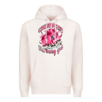 Pale Pink cancer picked the wrong girl Premium Hoodie - CowGirlArtShop