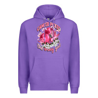 Purple cancer picked the wrong girl Premium Hoodie - CowGirlArtShop