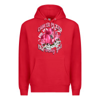Red cancer picked the wrong girl Premium Hoodie - CowGirlArtShop