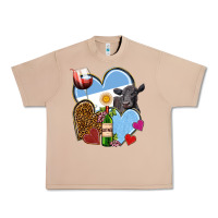Burro Argentina hearts Urban Heavy Tee - NancyCooperArtShop