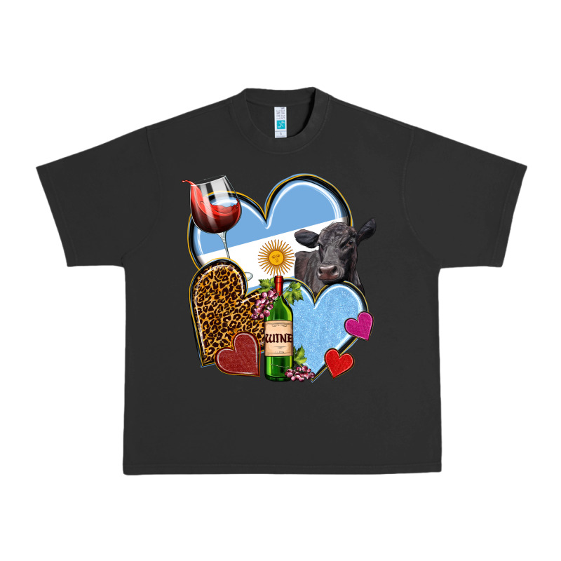 Argentina Hearts Urban Heavy Tee by NancyCooperArtShop | Teevron