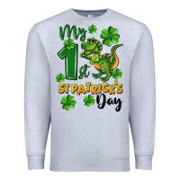 Heather Grey My first St. Patrick's Day Premium Sweatshirt - CowGirlArtShop