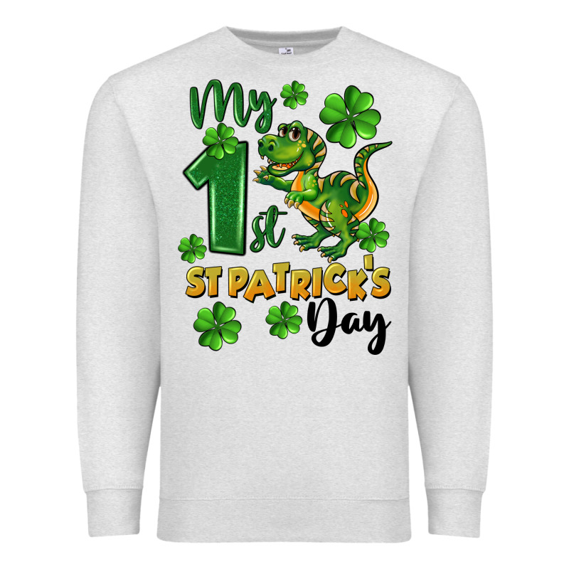 My First St. Patrick's Day Premium Sweatshirt by CowGirlArtShop | Teevron