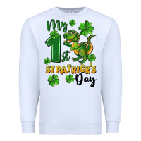 White My first St. Patrick's Day Premium Sweatshirt - CowGirlArtShop
