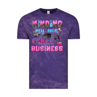 Cloud Purple mind my own small business Vintage Tee - NancyCooperArtShop