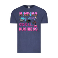 Vintage Denim mind my own small business Vintage Tee - NancyCooperArtShop