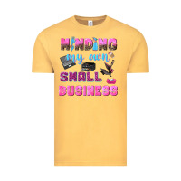 Vintage Mustard mind my own small business Vintage Tee - NancyCooperArtShop