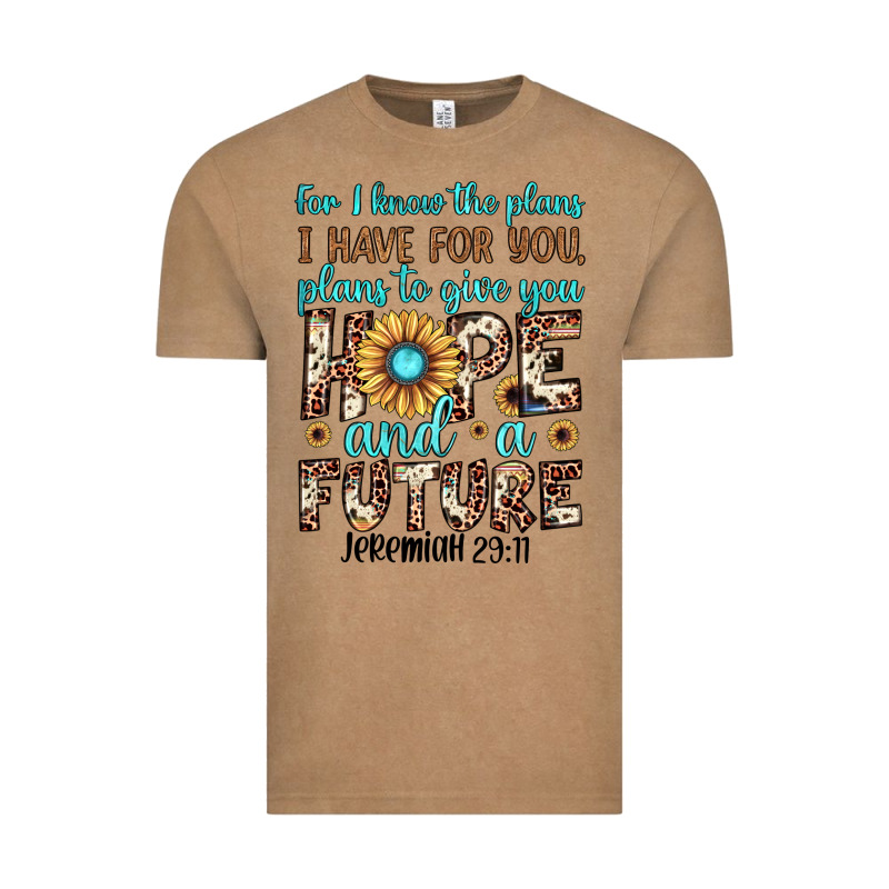 For I Know The Plans I Have For You Plans To Give You Hope And A Futur Vintage Tee by JahusDesignShop | Teevron