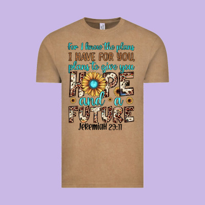 For I Know The Plans I Have For You Plans To Give You Hope And A Futur Vintage Tee Designed By Jahusdesignshop