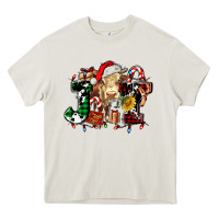 Cream joy and cow christmas candies and letters Heavy Core Tee - AdoDesignShop