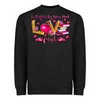 Black in october we wear pink teacher Heavyweight Sweatshirt - LillyAllenDesigns