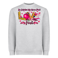 Heather Grey in october we wear pink teacher Heavyweight Sweatshirt - LillyAllenDesigns