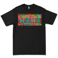 Black mama tie dye license plate template Premium Tee - Artiststas