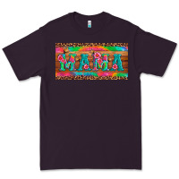 Plum mama tie dye license plate template Premium Tee - Artiststas