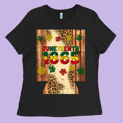Juneteenth 1865 12 Oz Can Cooler (regular) Ladies Tee Designed By Artiststas
