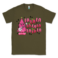 Pink Christmas Fa La La Classic Tee | Teevron