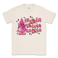 Natural pink christmas fa la la Classic Tee - MaliasSmallBusiness