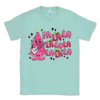 Seafoam pink christmas fa la la Classic Tee - MaliasSmallBusiness