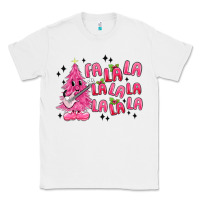 White pink christmas fa la la Classic Tee - MaliasSmallBusiness