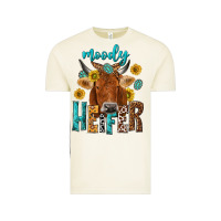 Vintage Arctic moody cow Vintage Tee - NancyCooperArtShop