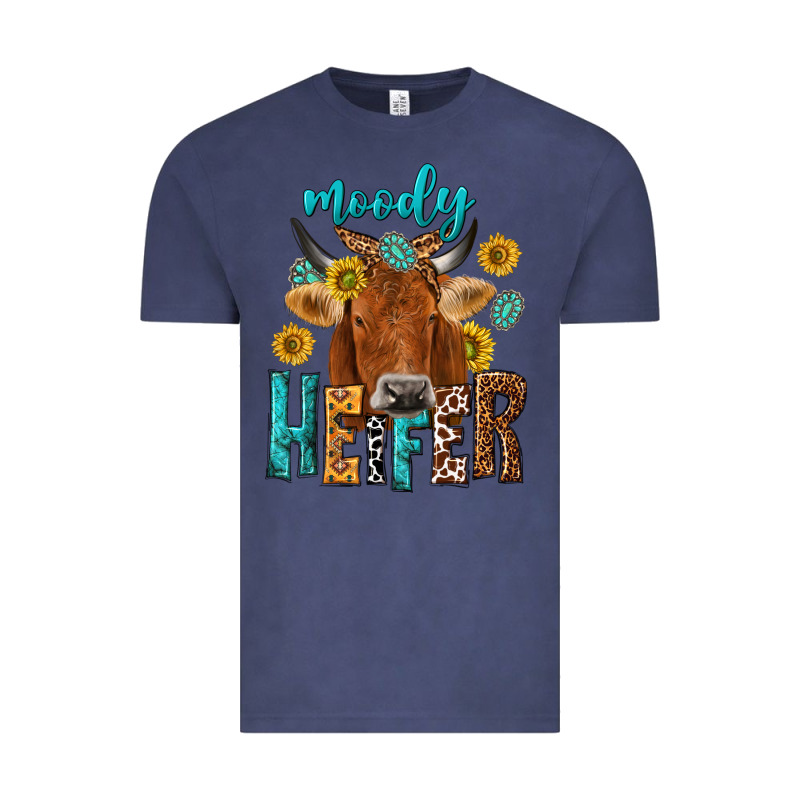 Moody Cow Vintage Tee by NancyCooperArtShop | Teevron