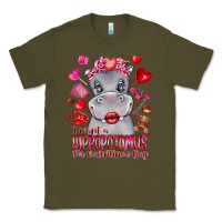 Army Green i want hippopotamus for valentines day Classic Tee - CowhideDigitalArt