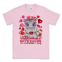 Bubblegum Pink i want hippopotamus for valentines day Classic Tee - CowhideDigitalArt