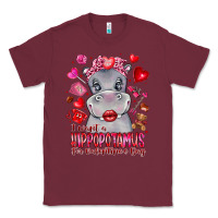 Burgundy i want hippopotamus for valentines day Classic Tee - CowhideDigitalArt