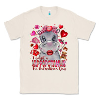 Natural i want hippopotamus for valentines day Classic Tee - CowhideDigitalArt