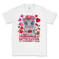 White i want hippopotamus for valentines day Classic Tee - CowhideDigitalArt