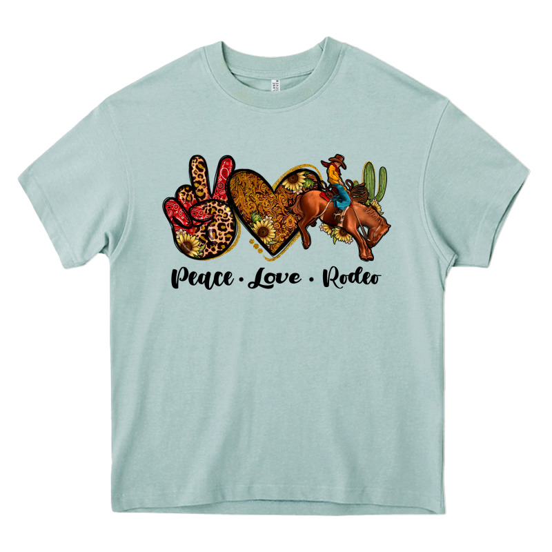 Peace Love Rodeo Heavy Core Tee by JahusDesignShop | Teevron