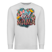 Dove Grey Girl mama butterfly mother's day Premium Sweatshirt - HowdyJamesFarm